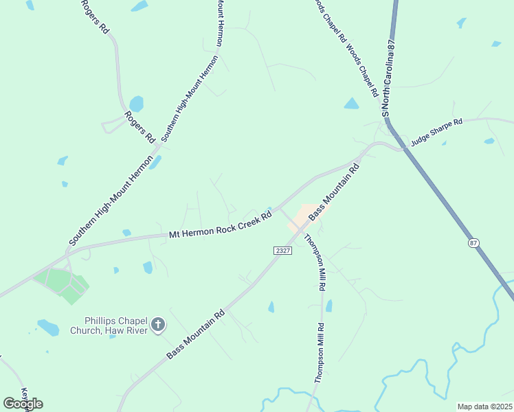 map of restaurants, bars, coffee shops, grocery stores, and more near 3821 Mount Hermon Rock Creek Road in Graham