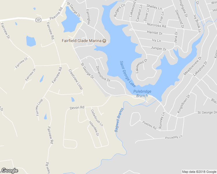 map of restaurants, bars, coffee shops, grocery stores, and more near 18 Black Oak Circle in Crossville