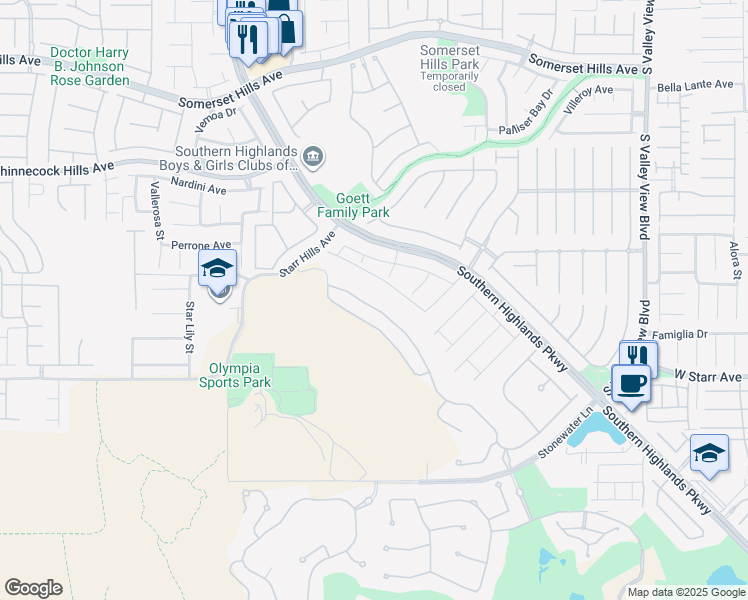 map of restaurants, bars, coffee shops, grocery stores, and more near 11166 Villa Bellagio Drive in Las Vegas