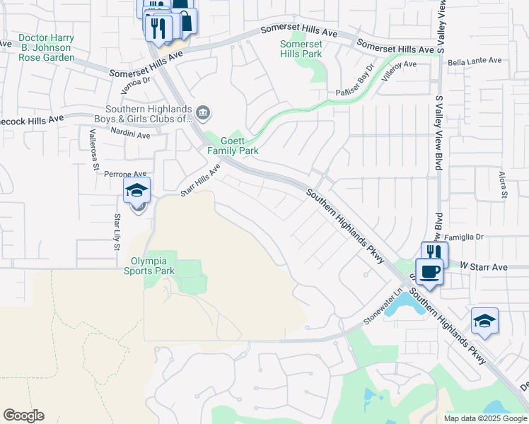 map of restaurants, bars, coffee shops, grocery stores, and more near 11202 San Terrazo Place in Las Vegas