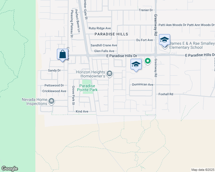 map of restaurants, bars, coffee shops, grocery stores, and more near 173 Calm Morning Avenue in Henderson