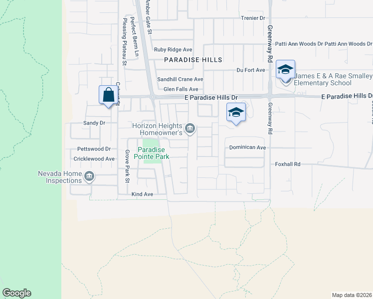 map of restaurants, bars, coffee shops, grocery stores, and more near 173 Calm Morning Avenue in Henderson