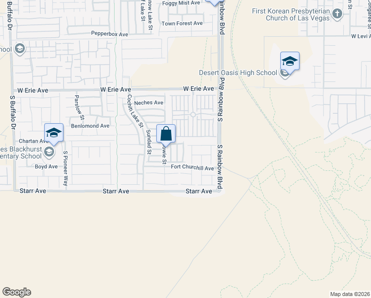 map of restaurants, bars, coffee shops, grocery stores, and more near 11140 Salinas Pueblo Street in Las Vegas