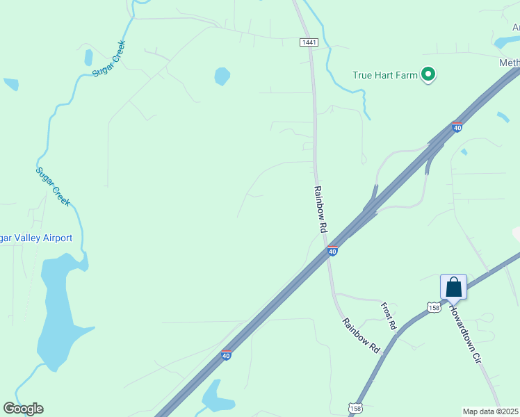 map of restaurants, bars, coffee shops, grocery stores, and more near 233 Dare Lane in Advance