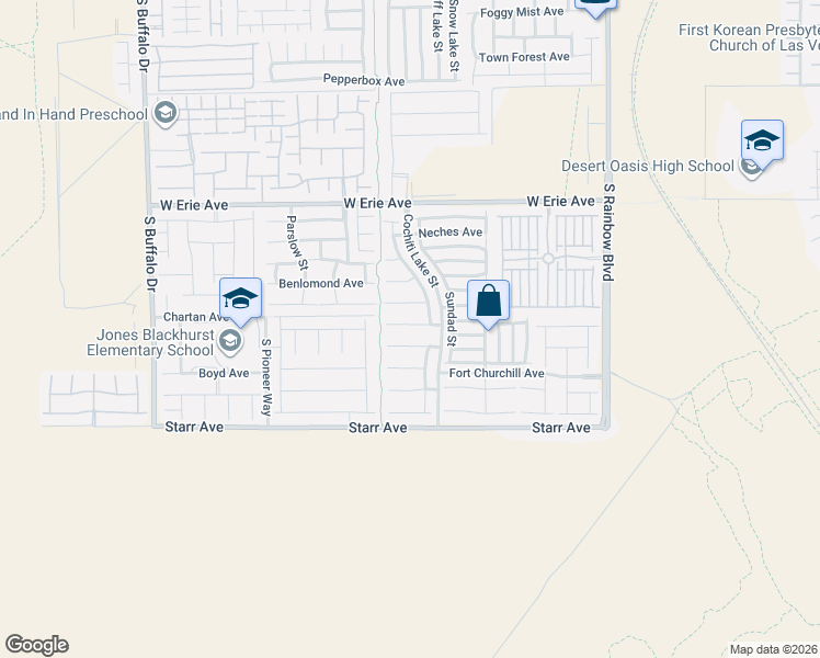 map of restaurants, bars, coffee shops, grocery stores, and more near 7279 Apache Mission Court in Las Vegas