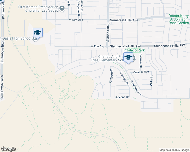 map of restaurants, bars, coffee shops, grocery stores, and more near 11125 Mount Cass Street in Las Vegas