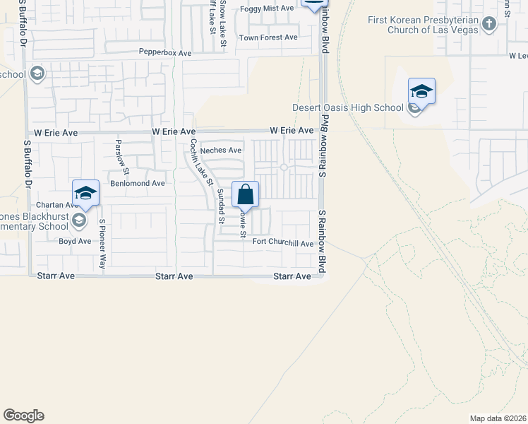 map of restaurants, bars, coffee shops, grocery stores, and more near 7039 Bering Strait Avenue in Las Vegas