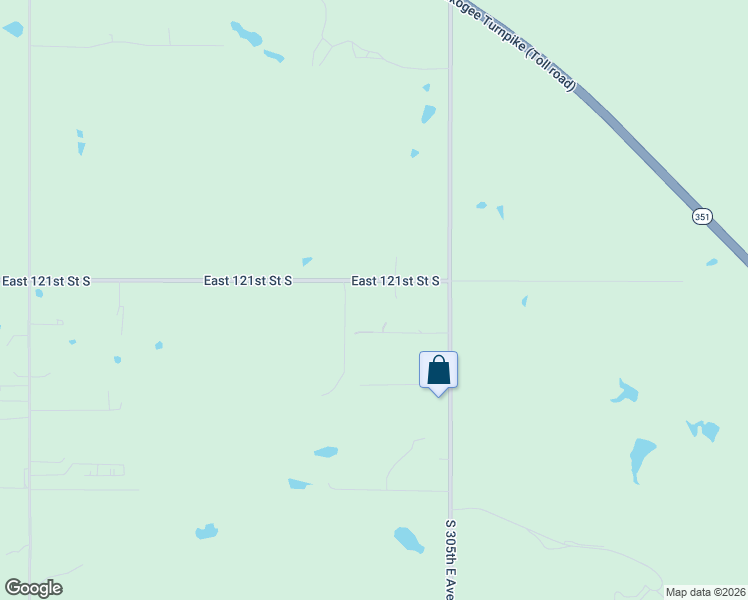 map of restaurants, bars, coffee shops, grocery stores, and more near 30310 East 121st Street South in Coweta