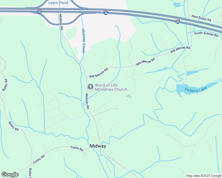 map of restaurants, bars, coffee shops, grocery stores, and more near 1522 Midway Road in Strawberry Plains
