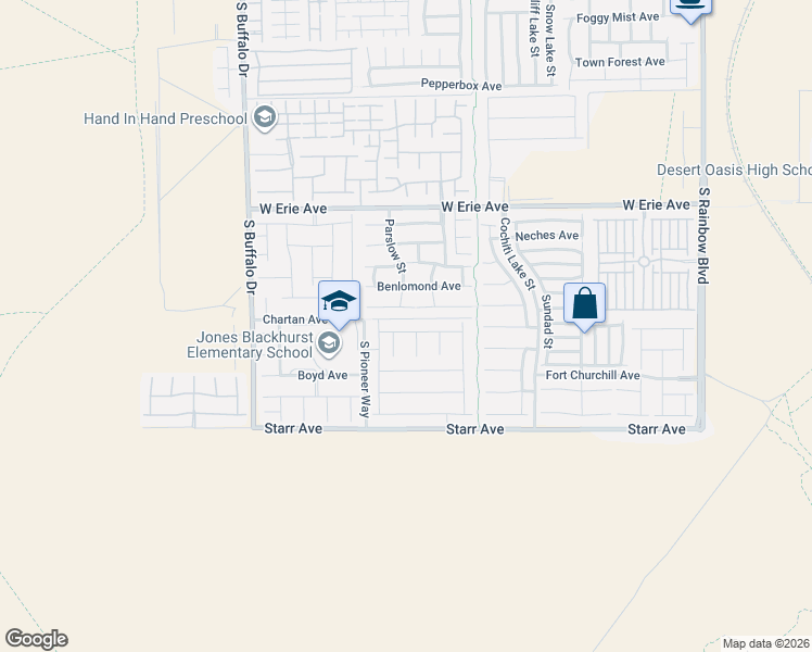 map of restaurants, bars, coffee shops, grocery stores, and more near 7499 Dobroyd Drive in Las Vegas