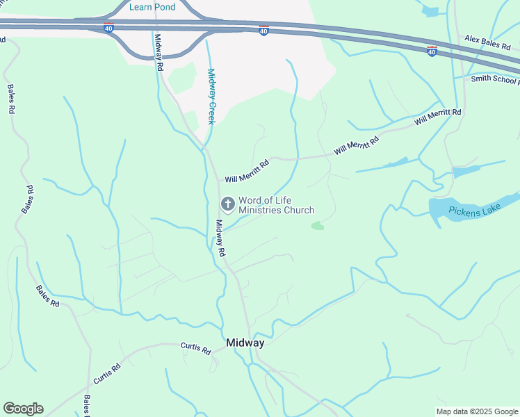 map of restaurants, bars, coffee shops, grocery stores, and more near 1522 Midway Road in Strawberry Plains