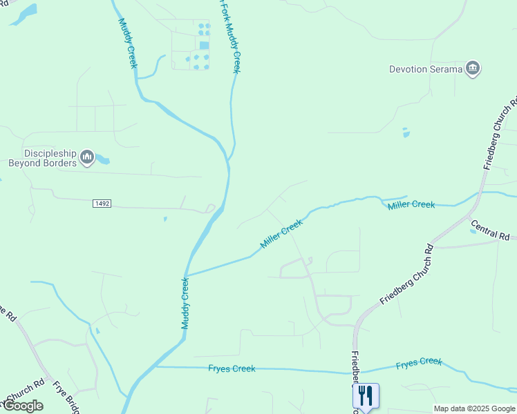 map of restaurants, bars, coffee shops, grocery stores, and more near 231 Meadowfield Run in Clemmons