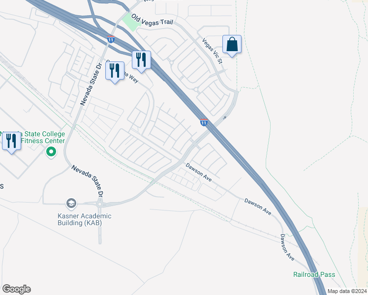 map of restaurants, bars, coffee shops, grocery stores, and more near 1082 Sheer Paradise Lane in Henderson