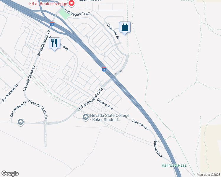 map of restaurants, bars, coffee shops, grocery stores, and more near 1088 Tuscan Sky Lane in Henderson