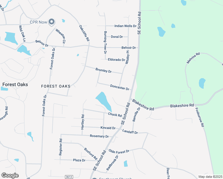 map of restaurants, bars, coffee shops, grocery stores, and more near 4510 Doncaster Drive in Greensboro