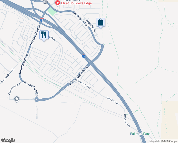 map of restaurants, bars, coffee shops, grocery stores, and more near 1088 Tuscan Sky Lane in Henderson
