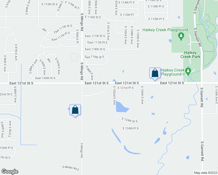 map of restaurants, bars, coffee shops, grocery stores, and more near 12111 South 101st East Avenue in Bixby