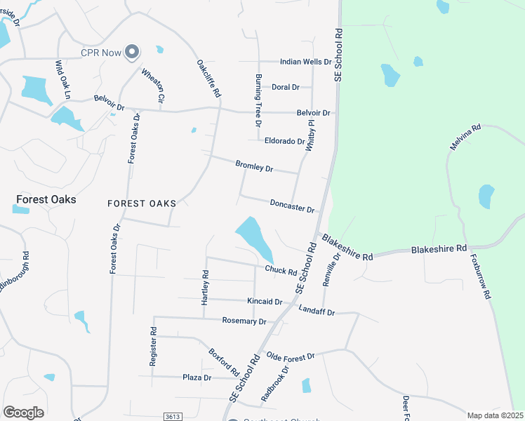 map of restaurants, bars, coffee shops, grocery stores, and more near 4510 Doncaster Drive in Greensboro
