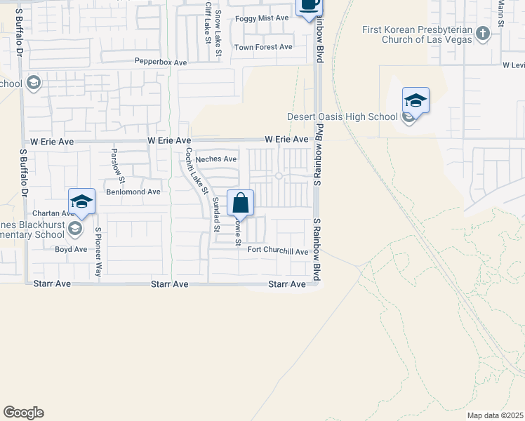 map of restaurants, bars, coffee shops, grocery stores, and more near 7063 Bering Strait Avenue in Las Vegas