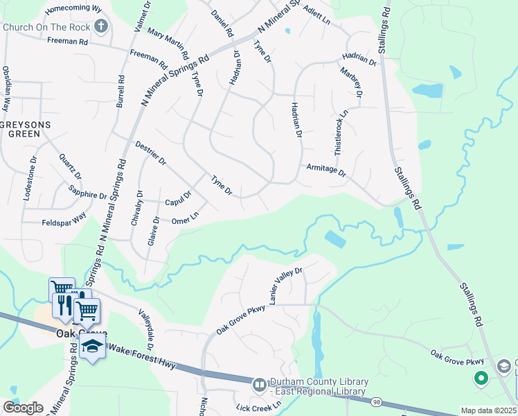 map of restaurants, bars, coffee shops, grocery stores, and more near 504 Lightwood Street in Durham