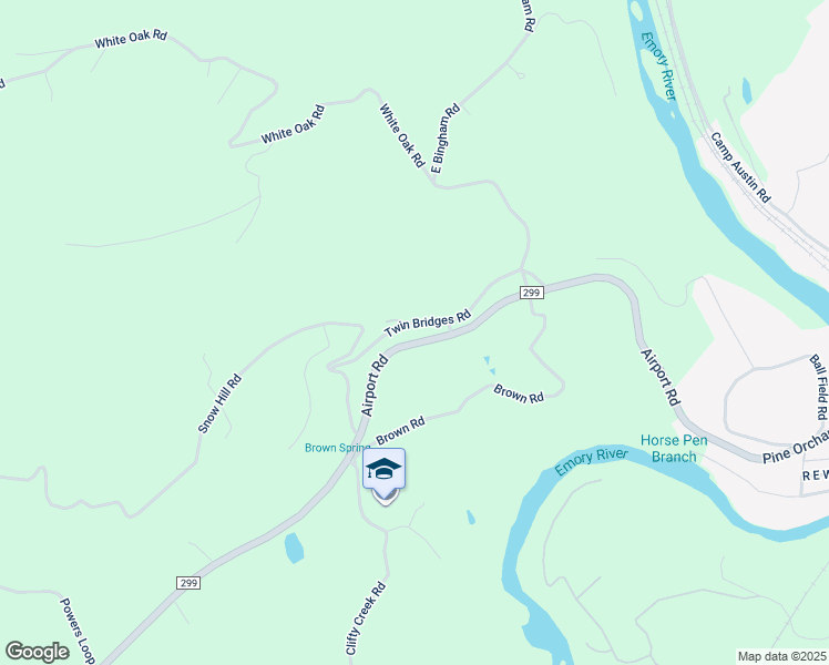 map of restaurants, bars, coffee shops, grocery stores, and more near 161 Twin Bridges Road in Oakdale