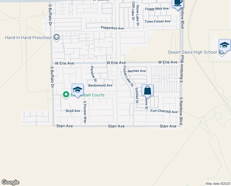 map of restaurants, bars, coffee shops, grocery stores, and more near 7359 Cobbhan Drive in Las Vegas