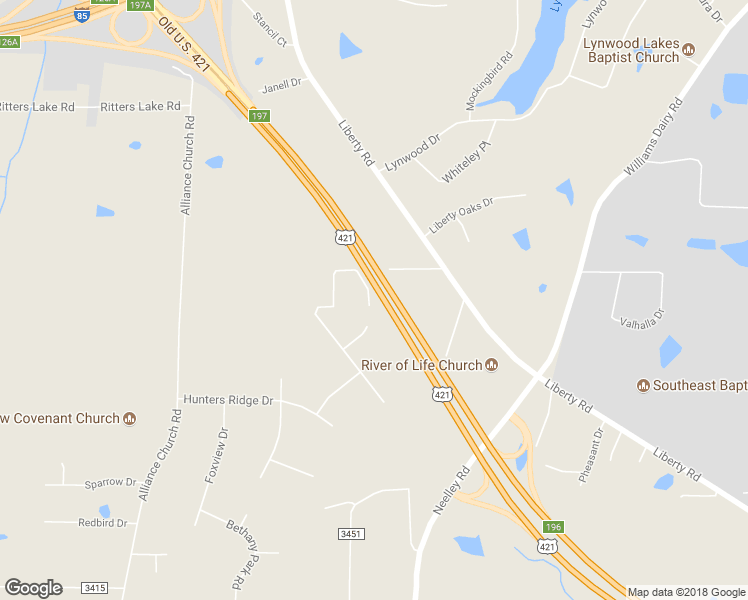 map of restaurants, bars, coffee shops, grocery stores, and more near 4801 Begonia Road in Pleasant Garden