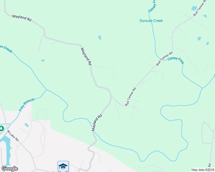 map of restaurants, bars, coffee shops, grocery stores, and more near 5451 Mayland Road in Crossville