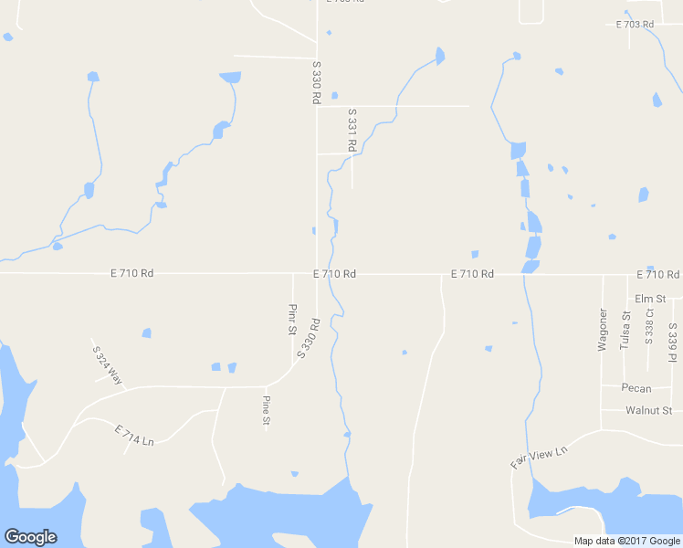 map of restaurants, bars, coffee shops, grocery stores, and more near East 710 Road in Wagoner