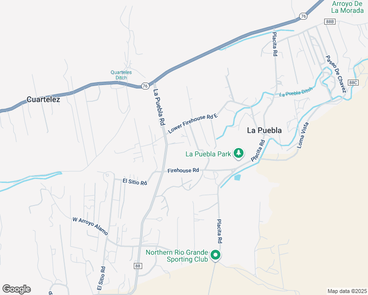 map of restaurants, bars, coffee shops, grocery stores, and more near 246 La Puebla Road in Española