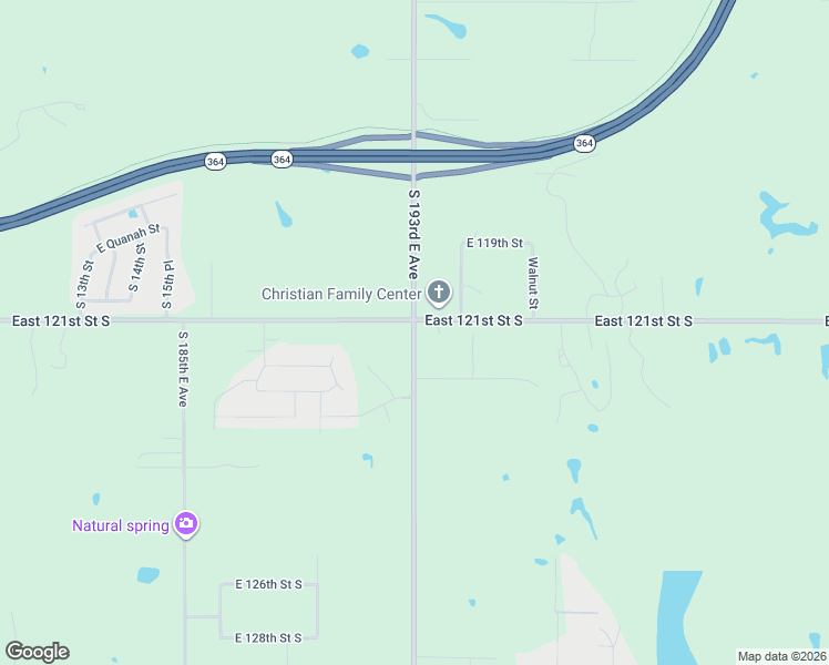 map of restaurants, bars, coffee shops, grocery stores, and more near 12145 South 23rd Street in Broken Arrow