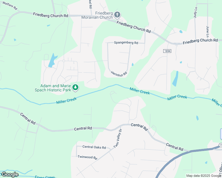 map of restaurants, bars, coffee shops, grocery stores, and more near 408 Beaumont Circle in Clemmons