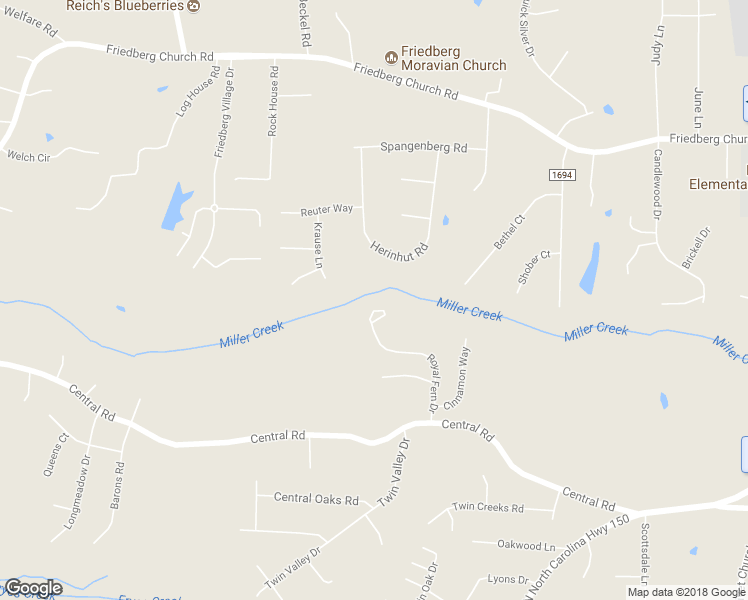 map of restaurants, bars, coffee shops, grocery stores, and more near 400 Beaumont Circle in Clemmons