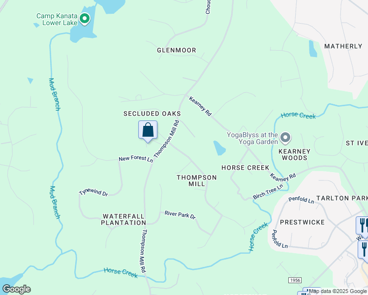 map of restaurants, bars, coffee shops, grocery stores, and more near 2313 Mica Mine Lane in Wake Forest