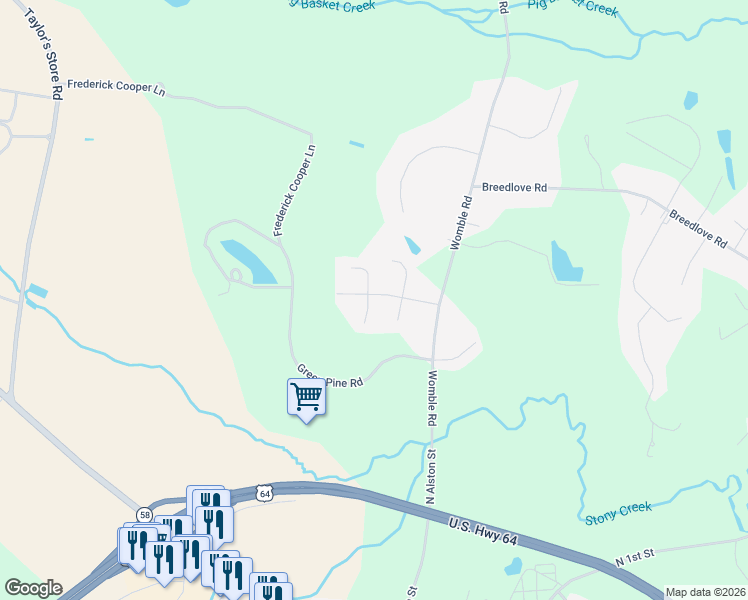 map of restaurants, bars, coffee shops, grocery stores, and more near 1113 Mulberry Road in Nashville