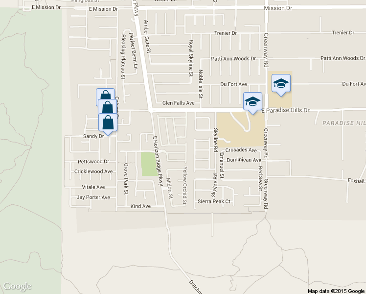 map of restaurants, bars, coffee shops, grocery stores, and more near 168 Afternoon Rain Avenue in Henderson