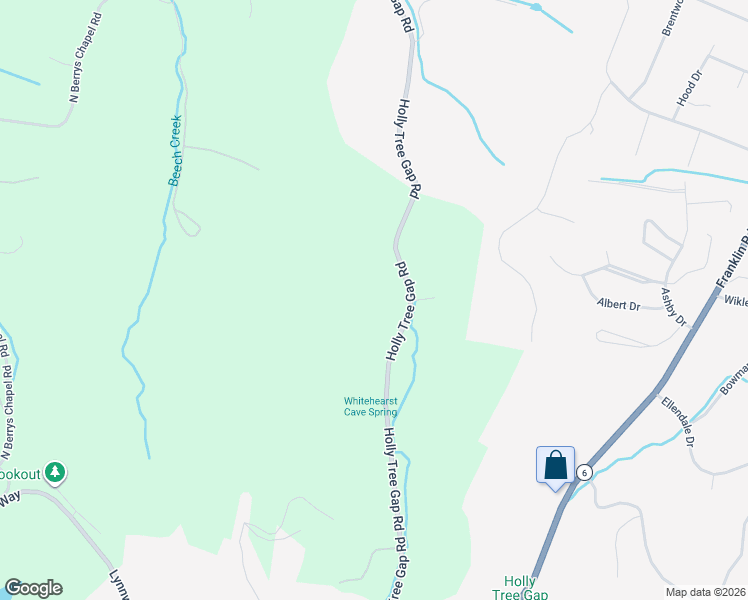 map of restaurants, bars, coffee shops, grocery stores, and more near 1325 Holly Tree Gap Road in Brentwood