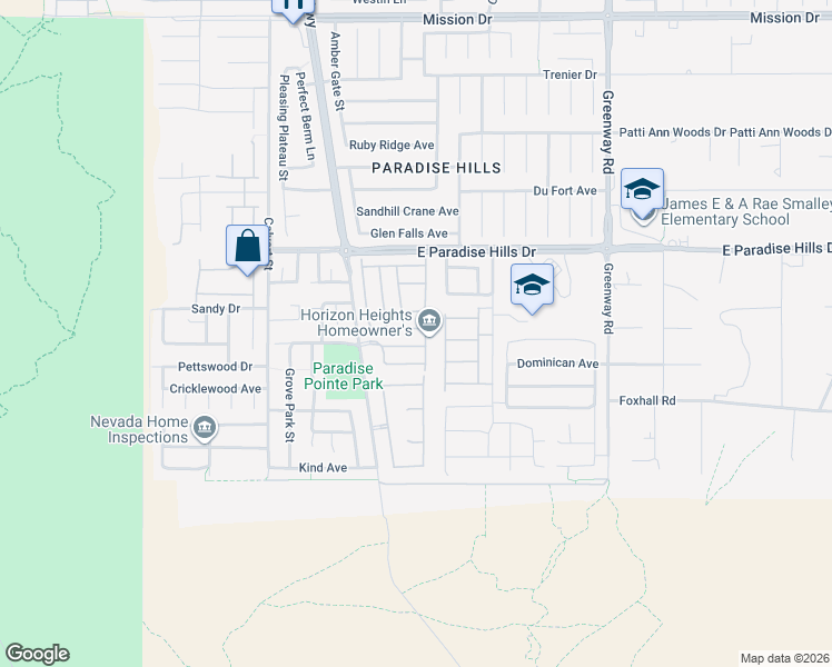 map of restaurants, bars, coffee shops, grocery stores, and more near 171 Desert Pond Avenue in Henderson