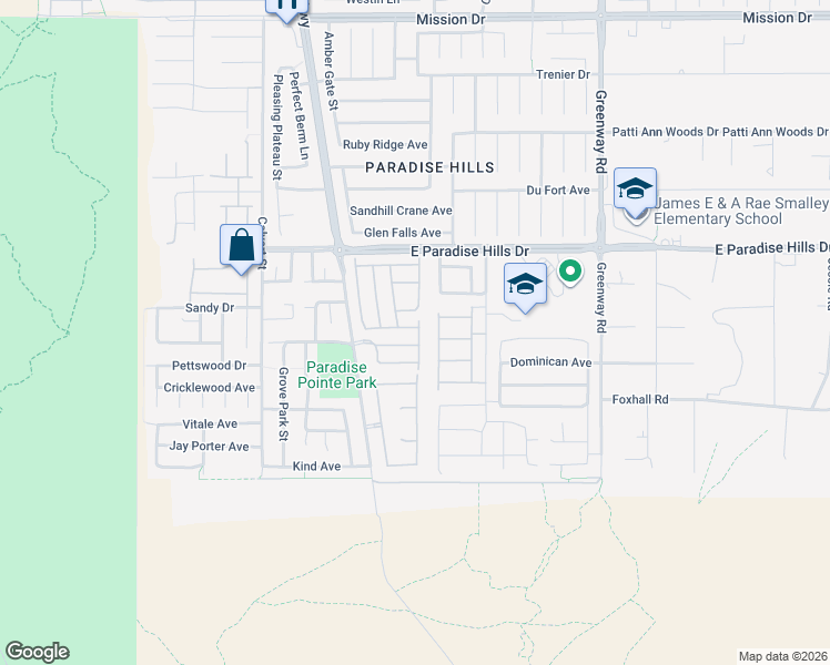 map of restaurants, bars, coffee shops, grocery stores, and more near 179 Desert Pond Avenue in Henderson