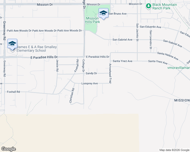 map of restaurants, bars, coffee shops, grocery stores, and more near 741 Sandy Drive in Henderson
