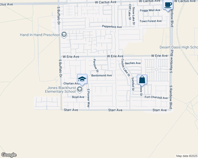 map of restaurants, bars, coffee shops, grocery stores, and more near 7482 Dobroyd Drive in Las Vegas