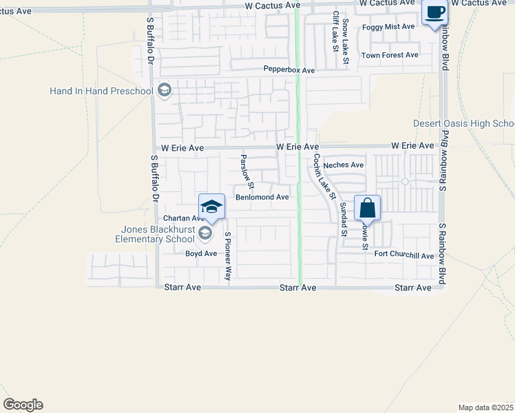 map of restaurants, bars, coffee shops, grocery stores, and more near 7482 Dobroyd Drive in Las Vegas