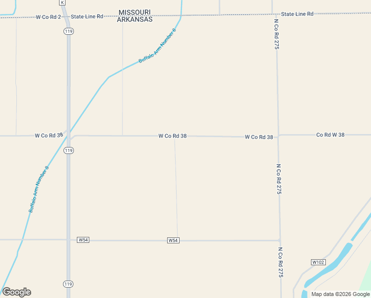 map of restaurants, bars, coffee shops, grocery stores, and more near 2679 West Co Road 38 in Leachville