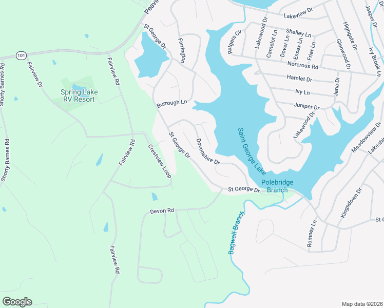 map of restaurants, bars, coffee shops, grocery stores, and more near 216 Saint George Drive in Crossville