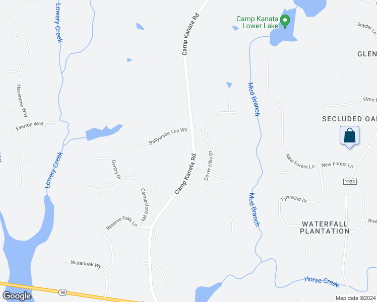 map of restaurants, bars, coffee shops, grocery stores, and more near 12829 Camp Kanata Road in Wake Forest