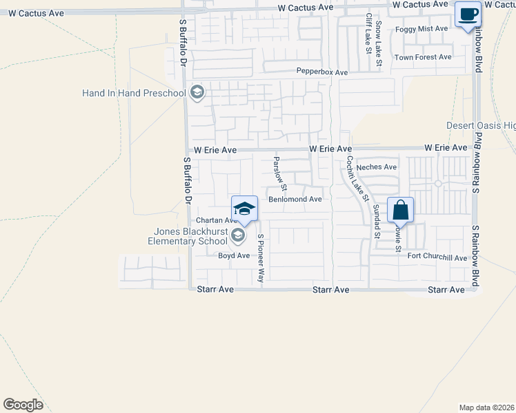 map of restaurants, bars, coffee shops, grocery stores, and more near 11084 Hunting Hawk Road in Las Vegas