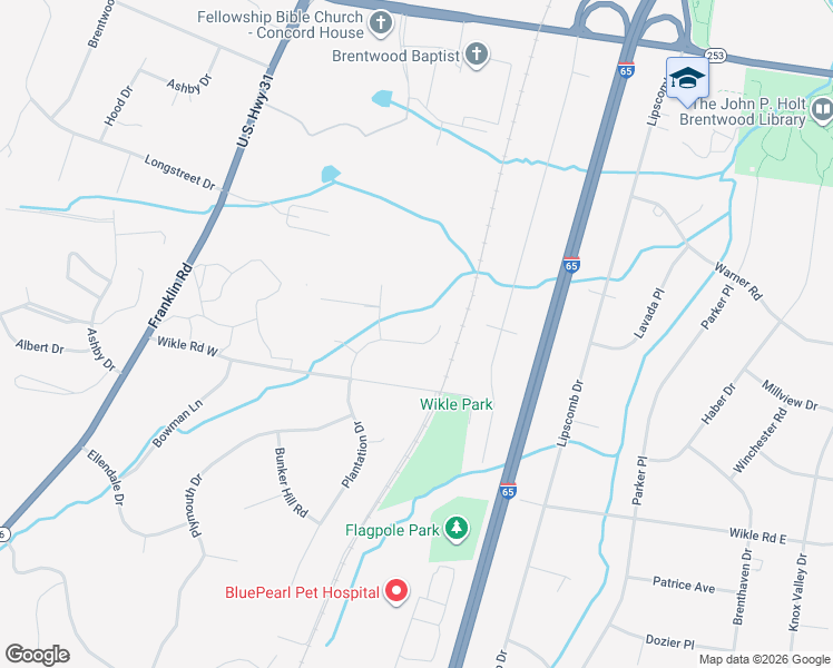 map of restaurants, bars, coffee shops, grocery stores, and more near 1386 Moonlight Trail in Brentwood