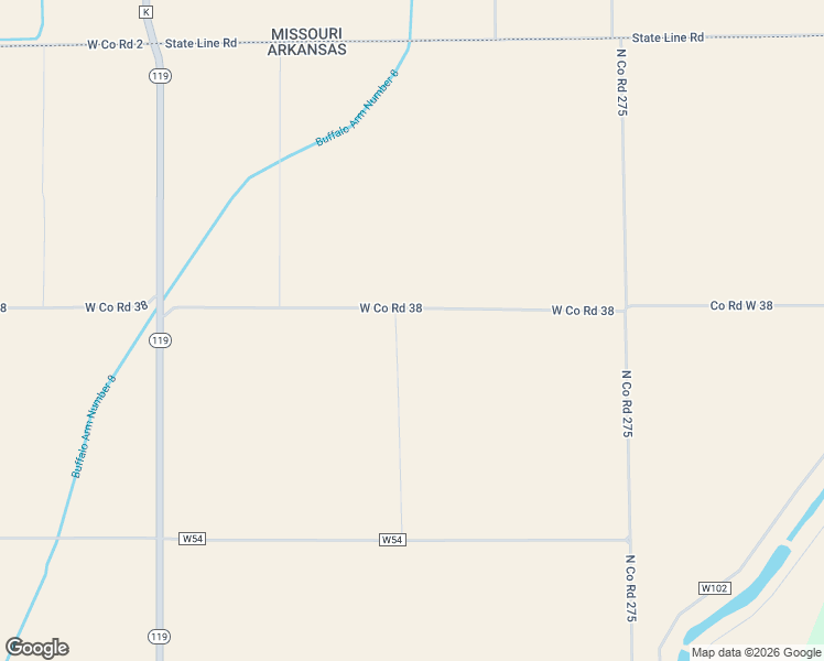 map of restaurants, bars, coffee shops, grocery stores, and more near 2679 West Co Road 38 in Leachville