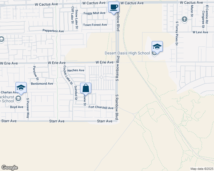 map of restaurants, bars, coffee shops, grocery stores, and more near 11064 Mount Pendleton Street in Las Vegas