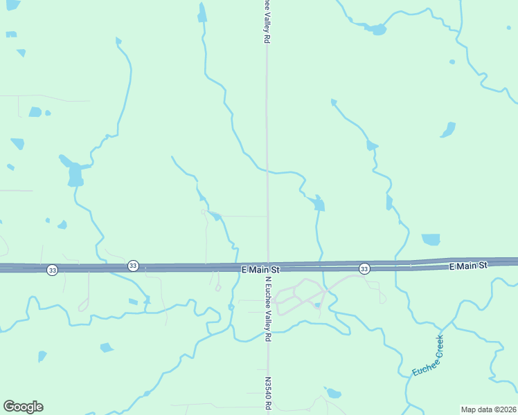 map of restaurants, bars, coffee shops, grocery stores, and more near 708 North Euchee Valley Road in Cushing